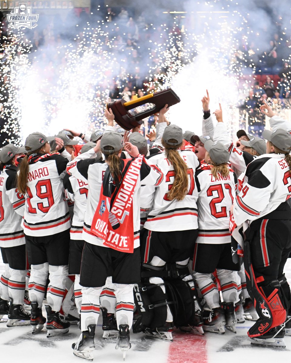 TAKE IT ALL IN 🌰🏆 #WFrozenFour x @OhioStateWHKY