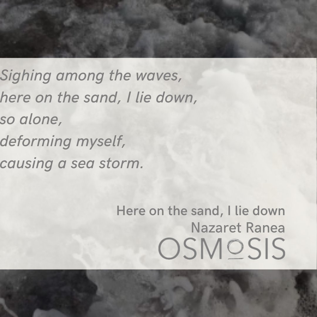 Osmosis Press (@osmosispress) on Twitter photo Late tonight we're bringing you <a href="/NazaretRanea/">Nazaret Ranea</a>'s 'Here on the sand, I lie down' over at osmosispress.com. Late tonight we're bringing you <a href="/NazaretRanea/">Nazaret Ranea</a>'s 'Here on the sand, I lie down' over at osmosispress.com.