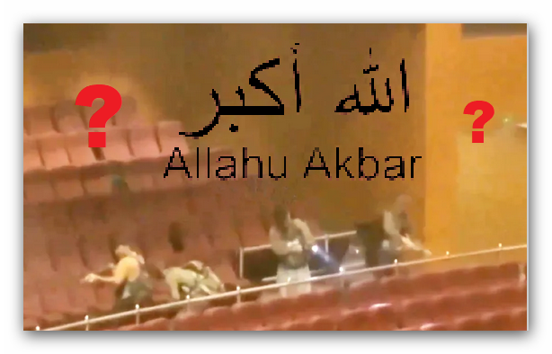 Die  IS-Laiendarsteller haben auf ein wichtiges Detail vergessen: Sie riefen nicht "Allahu Akbar" was sonst bei jedem ihrer Anschläge üblich war.🔍🕵️