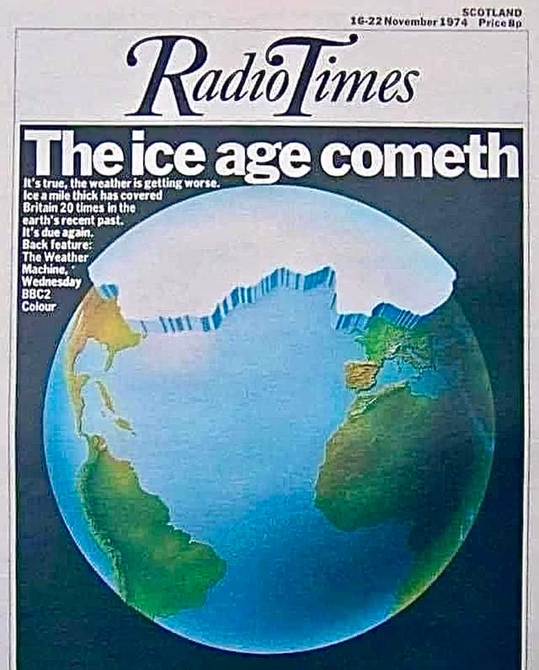 The weather is getting worse... and we're due, er, another ice age. BBC climate scaremongering in 1974