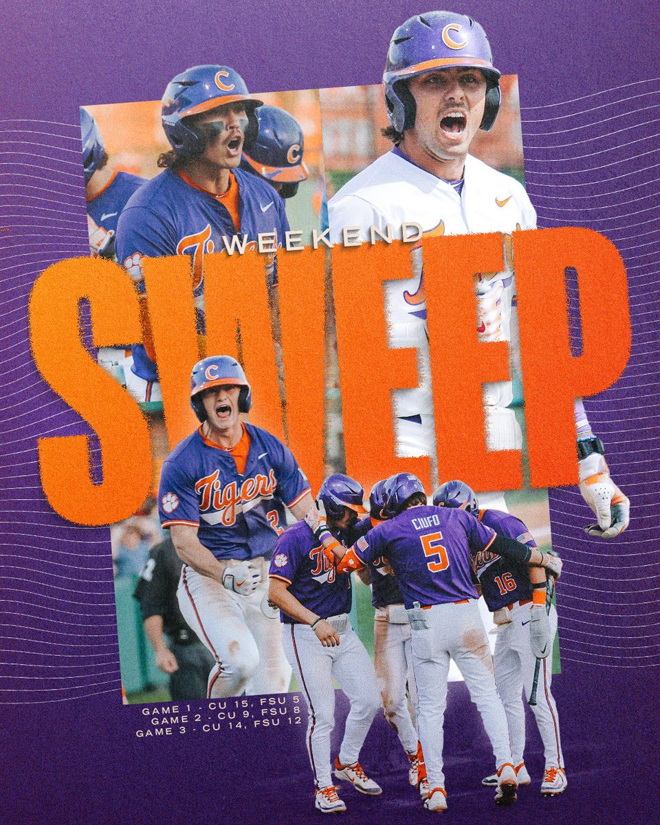 Down but NEVER out. 💪

Game 1: Trailed 4-0 ➡️ Won 15-5 🐅
Game 2: Trailed 8-1 ➡️ Won 9-8 🐅
Game 3: Trailed 11-2 ➡️ Won 14-12 🐅

🧹🧹🧹