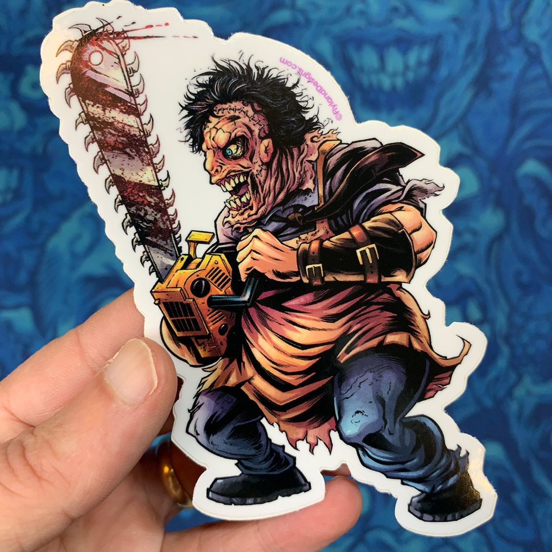 flylanddesigns's tweet photo. Leatherface stickers are back in my shop! Also available as a set of other infamous horror movie characters.
https://t.co/VfbpQIJyXd
#leatherface #horrorart #texaschainsawmassacre #horrorfan #leatherfaceart #vinylart #vinylcollector #stickerslap #stickerart #diecutsticker https://t.co/hq6vR8bWkb