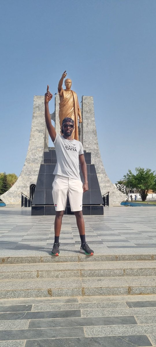 After  the successful Africa games in 🇬🇭 , it was time to visit the mausoleum of one of my childhood heroes, the Pan-African leader Kwame Nkrumah. His values are not only what we hope for in leaders but also qualities we aspire for among fellow Africans and global citizens.