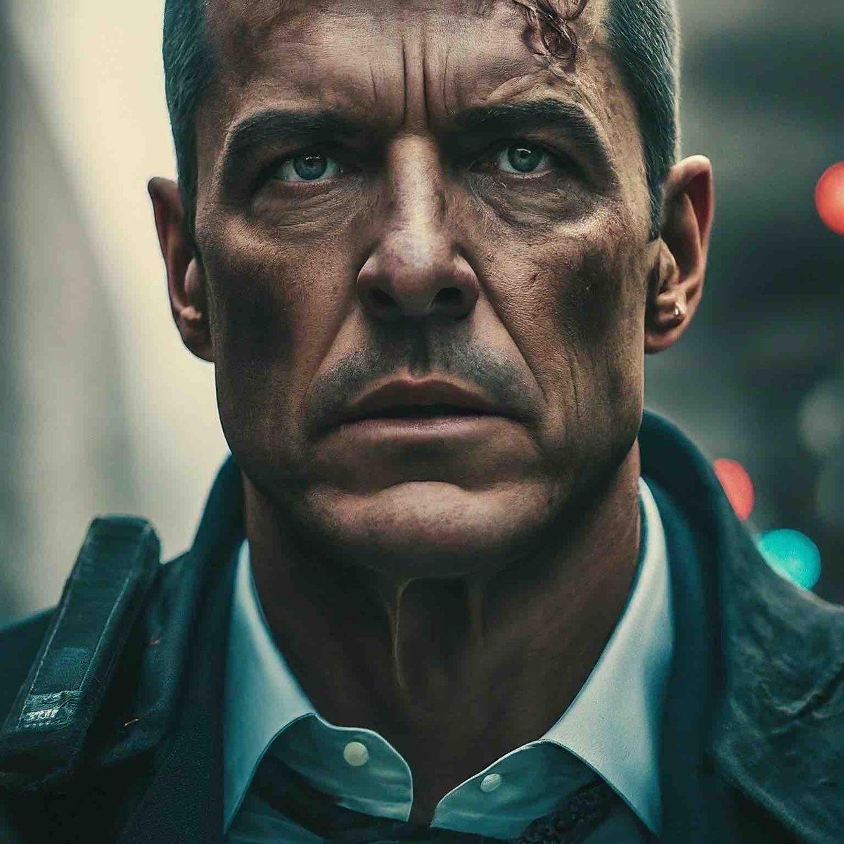 AuthorLAColby's tweet photo. Another round of AI:
I used a description of two characters and submitted the sentences to a text-to-image AI site.
This is Special Agent Leo Rossi at the Pentagon.
#TargetAreaBook #LeoRossi #military #militarythriller #fiction #fictionbooks #book https://t.co/yTG9yYbRee