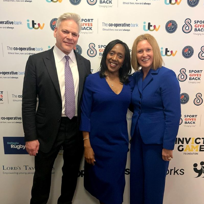 Thank you @ConnieHenry11, founder of the @SportGivesBack Awards for letting us be part of this year’s magical ceremony and a huge congratulations to all of the winners. 📺 Rewatch the awards, streaming now on @ITVX #SGB2024 | #SportGivesBack