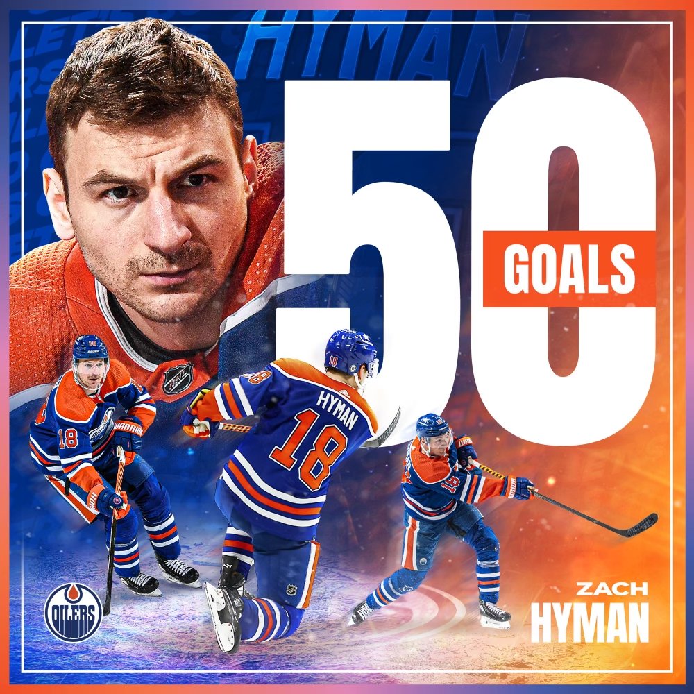 EdmontonOilers's tweet photo. For the first time in his career, Zach hits 50 goals on the season 🚨 https://t.co/NiMxq3eX0A