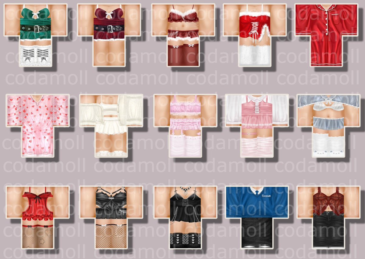 codamoll's tweet photo. doing clothing design commissions - starts from:
£10+ per outfit (paypal only)
2.5K robux per outfit

£ is priority - dm if interested
must cover tax + paypal fees
tos: https://t.co/XqyuOcvRzg https://t.co/ztfJbIlcc6