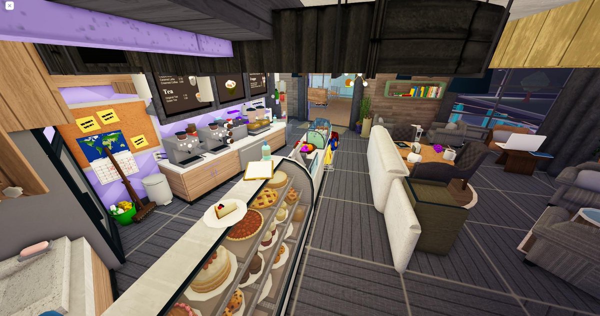 Small coffee shop complete in my aquarium build! ☕️ #bloxburg #bloxburgbuild #bloxburgbuilds #roblox