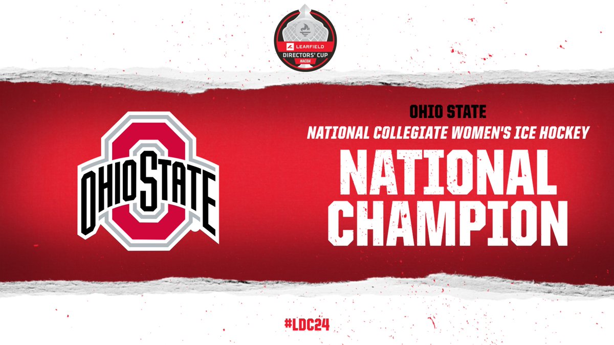 📢Let's hear it for @OhioStAthletics! The 2024 National Collegiate Women's Ice Hockey National Champions!