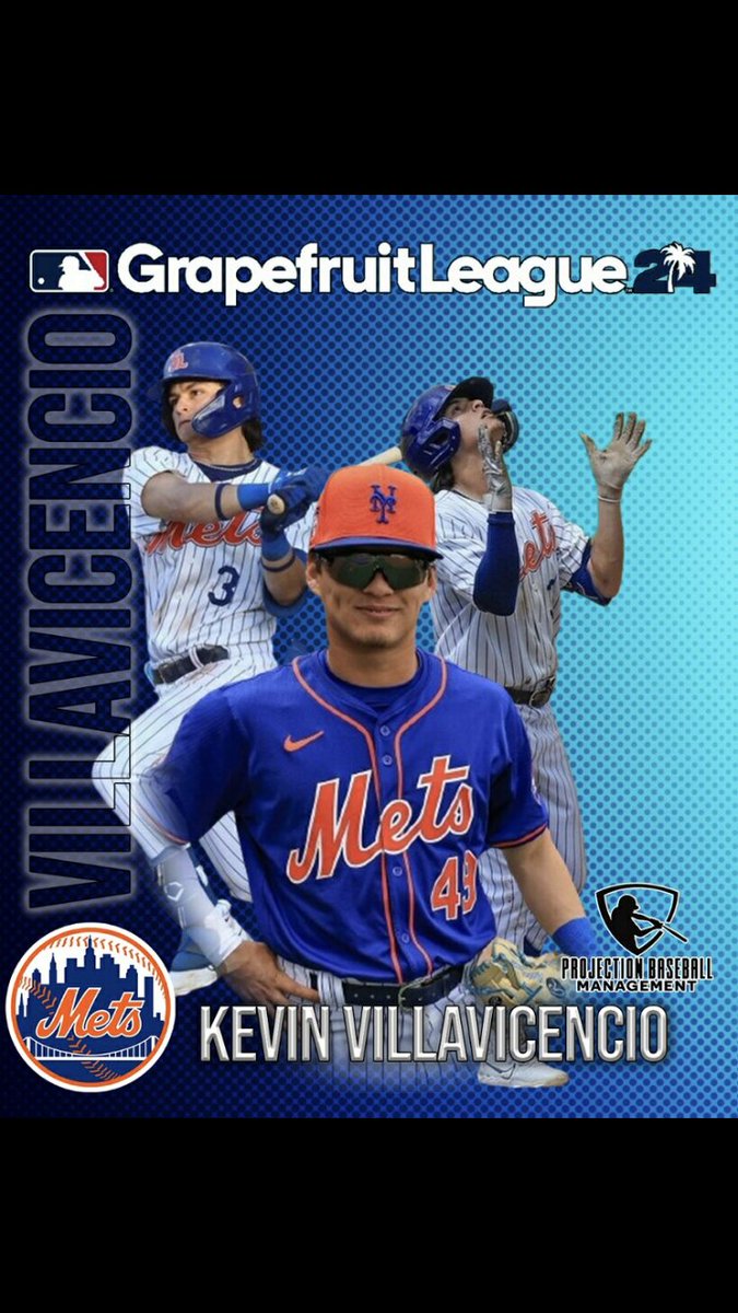 Congratulations to Kevin Villavicencio who was assigned earlier this month and had a chance to be apart of Big League Spring Training 24’

Mucha suerte esta proxima temporada 🙌

#grapefruitleague #milb #mlb #nymets #springtraining24 #pbm #projectionbaseballmanagement