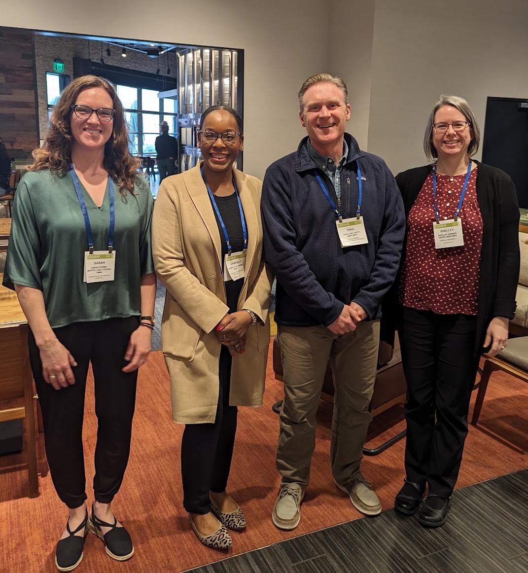 This was a still point in the turning world moment to stand among beloved friends and #research #chaplain colleagues, @byrne_martelli, Danielle Gilchrist, and @ChapVp as we departed from the #hapc24 State of the Science. Thanks to @AAHPM & @HPNAinfo! Looking ➡️ to Denver 2025.