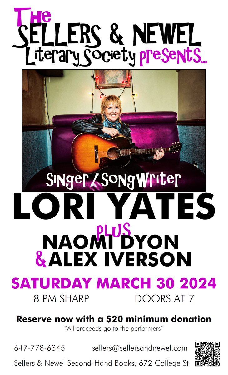 This Sat March 30…some tickets still available!