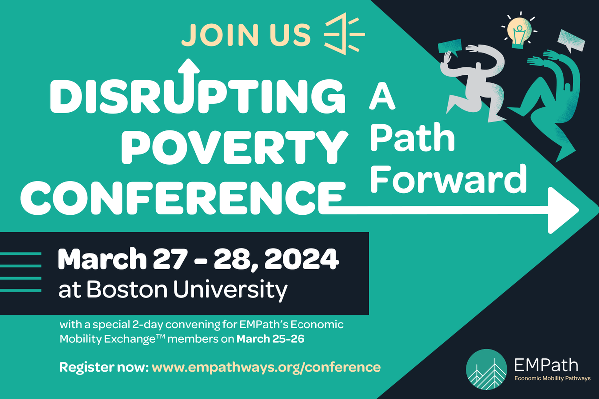 KathrynEdin's tweet photo. Join me at the 2024 Disrupting Poverty Conference TODAY at 12:30pm for the Lunch Keynote on Deep Poverty in Rural Communities alongside Mary Coleman of @DisruptPoverty.
Learn more at https://t.co/Oj04QDQWcH #disruptpoverty https://t.co/a9978IKQsZ