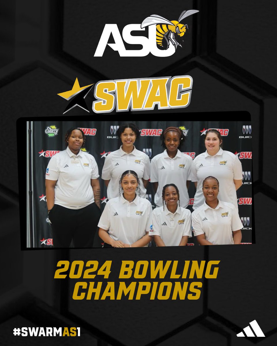 Congrats Lady Hornets! 2024 @theswac Bowling Champions! @BamaStateBowling claims 3rd SWAC Bowling Tournament Title! #SWARMAS1