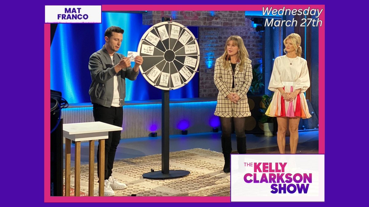 Catch me on the @KellyClarksonTV show on Wednesday! Gonna perform something that’s brand new, and rather daring! 📺 🃏🤞