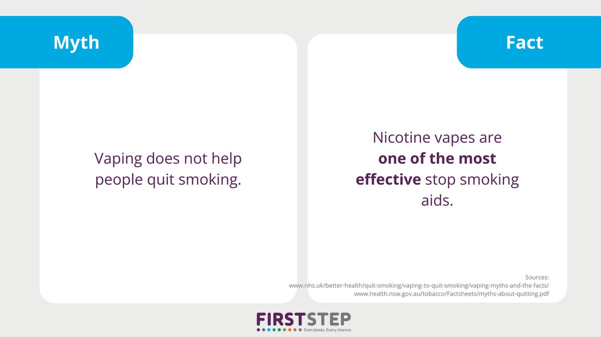 Evidence shows that nicotine vapes are actually more effective than nicotine replacement therapies, like patches, lozenges, gum or mouth spray. Some people find #vaping helps them because it provides nicotine as well as the the hand-to-mouth action of smoking. @ColinMendelsohn