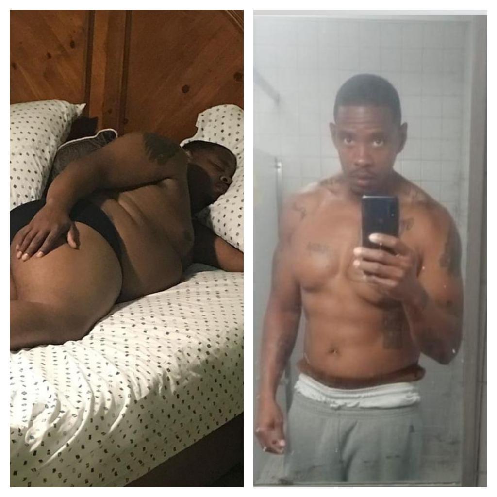 1kingfletch's tweet photo. Lost 85 lbs and I feel amazing 💯🤟🏾👑 https://t.co/Y0eOdTUI17