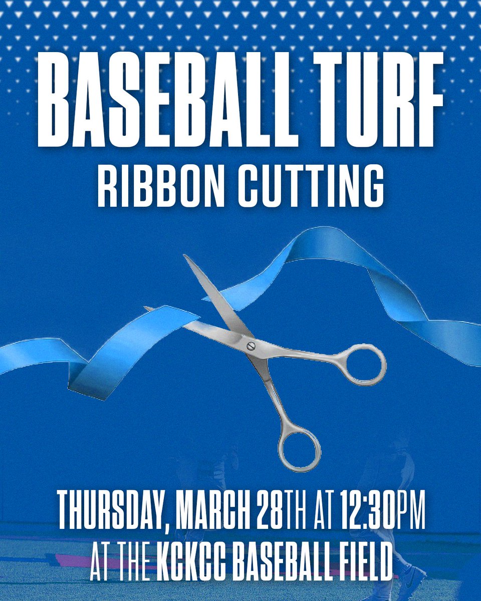 You won't want to miss out on the Ribbon Cutting Ceremony for the new turf this Thursday right before the first game against Labette! #KCKCCProud #HornsUp