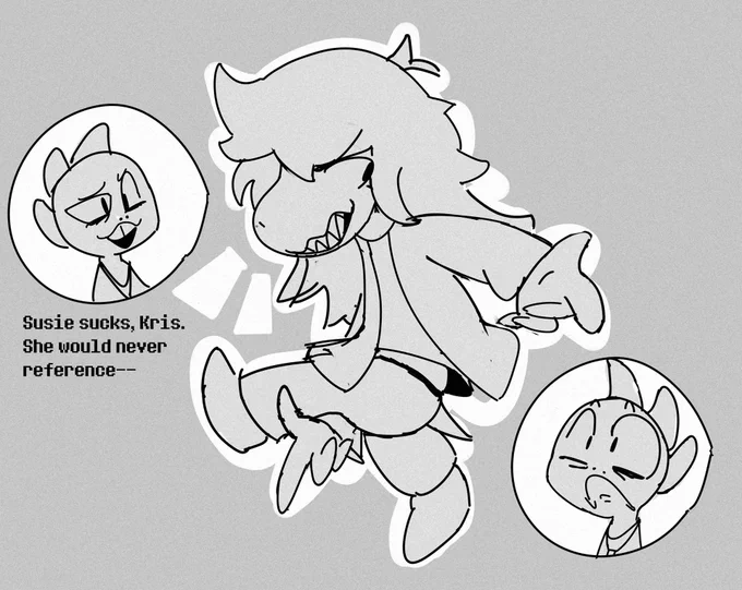 Doodling Susie deltarune every day until chapter 3 - Day 2
#deltarune 