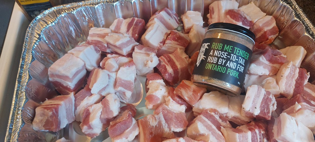 BirnamPork's tweet photo. The other half slap currently still on the smoker will be going in a recipe posted by @MclachlanNelson 
The burnt ends where delicious!
#ontariopork #ontpork #homegrown #homemade 

https://t.co/yE8WeSVWYR https://t.co/q552EDsJHC
