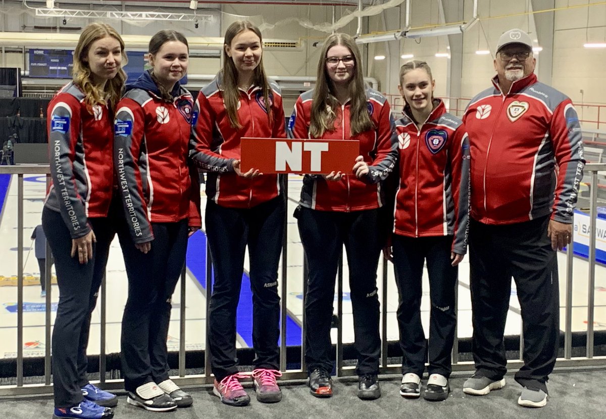 About to watch my 14 year old skip (throws 3rd rocks) Team NWT in her first U20 curling event. Not sure how this week will go and it will be tough to watch, but I couldn’t be any prouder of Sydney and her teammates! ❤️ #GoTeamNWT #curling