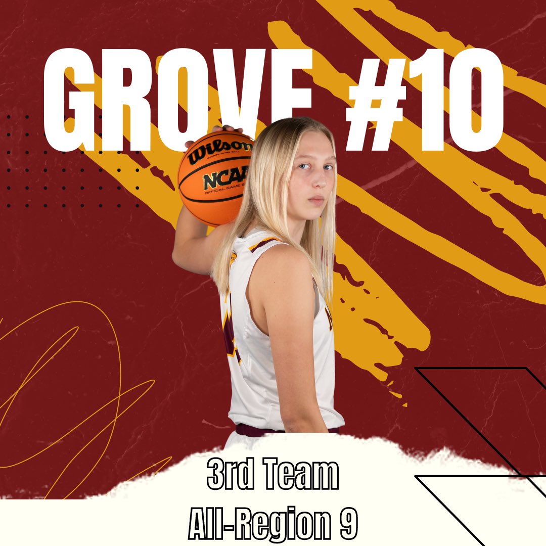 Maddy Grove has been named to the 3rd team for Region 9 Women’s Basketball! She was the only freshman player this year to receive All-Region honors. Congratulations Maddy Grove! #rollcougs🏀