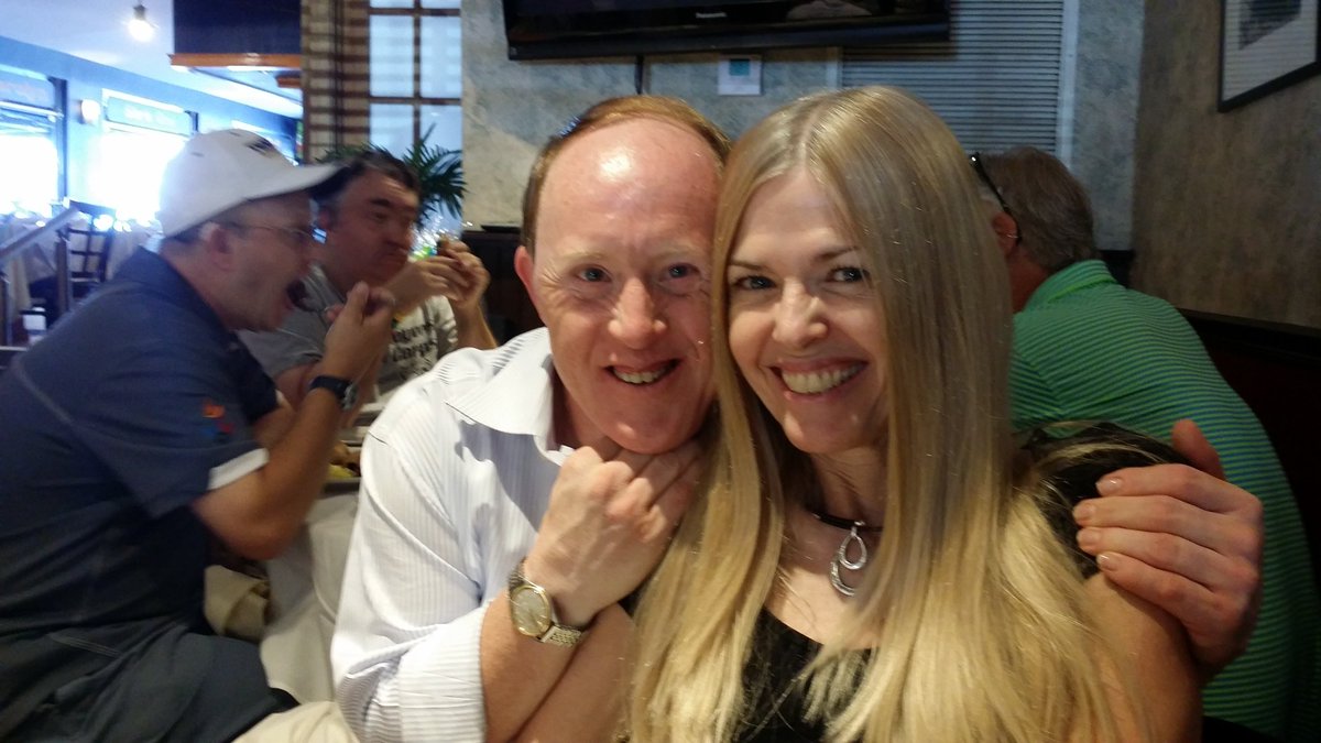 My Rosie having dinner with historic actor Chris Burke..the first lead actor in a T.V. series with down syndrome....he told me...'I'm sorry R.J. ..I love your Rosie'...LOL