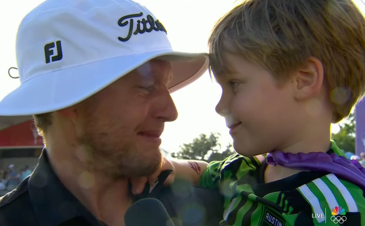 Peter Malnati's emotion today was obviously cool, but I think his words are also quite important. Here they are. '... To have this moment. It just feels so amazing. Obviously, my family believes in me. I have the best caddie. He's been loyal to me for a long time, through a