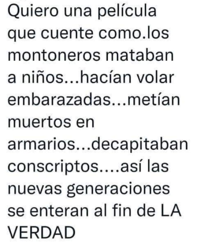 nachosegundo2's tweet photo. @todonoticias La verdad y justicia https://t.co/yLE1fPIrxC