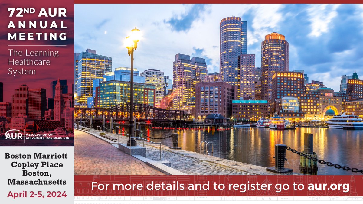 Unleash the magic of Boston! 🌟✨ Dive into learning by day, and immerse yourself in the enchantment of Boston by night. meetboston.com/things-to-do/ 
#AUR24 #Boston #RadEd #MedEd #research