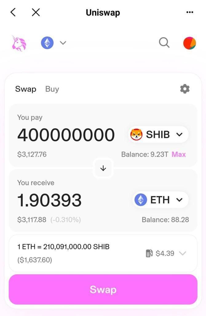 You’ll receive 400000000 $SHIB ($4,127) 🪂🪂

400000000 in $SHIB ($4,127) each reward to the first 4900 people who follows and retweets pinned 📌 post 

 Drop your $ETH wallet address