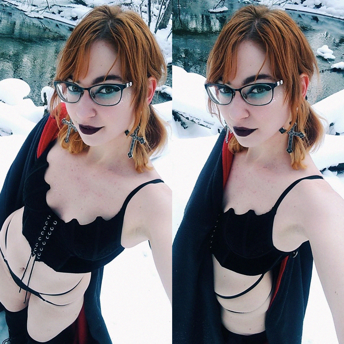 vermilion_demon's tweet photo. It snowed again recently so I'm posting these here ❄️ https://t.co/9R0k3nkpRX