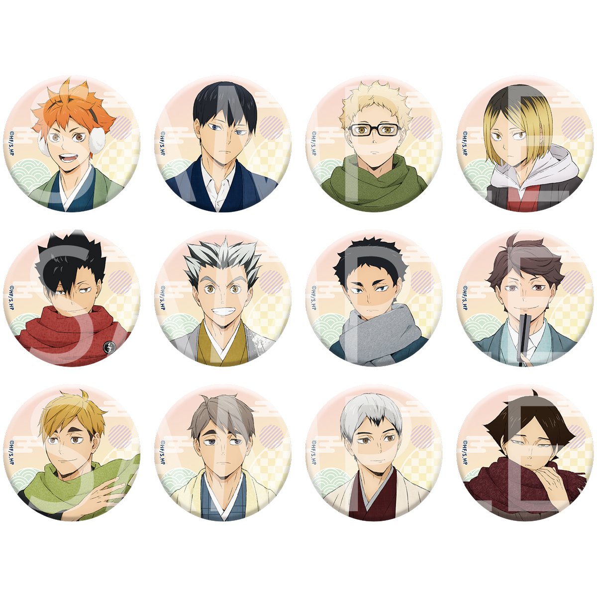 入荷情報】 #ハイキュー!! 和紙風トレーディング缶バッジ 本日より順次