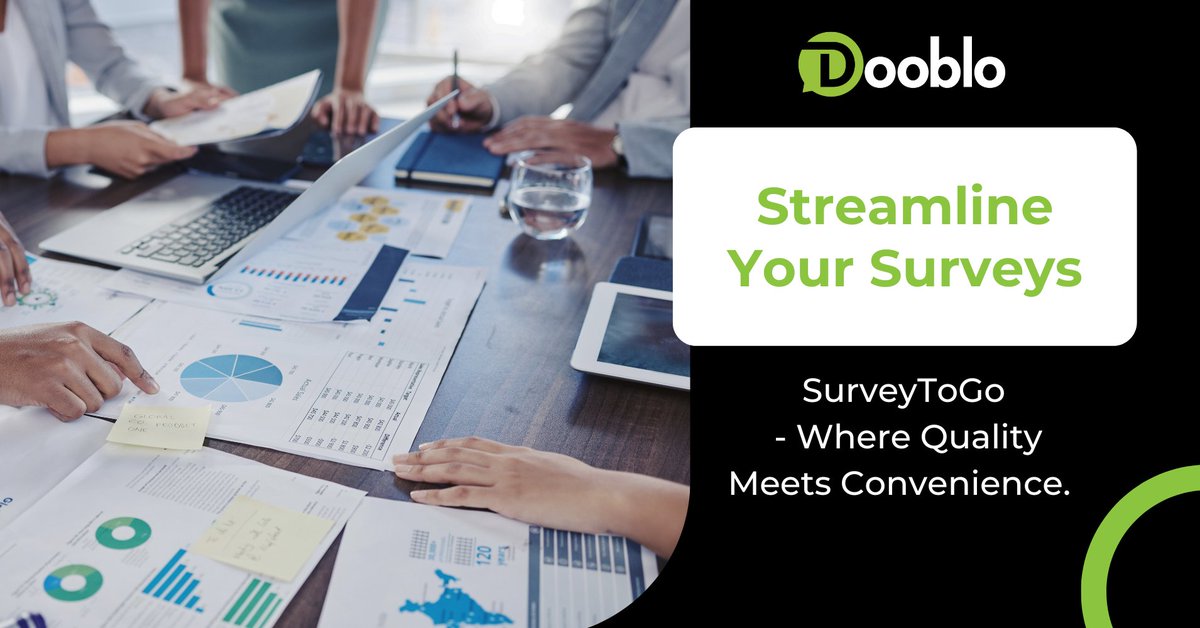 Elevate your field surveys with SurveyToGo by Dooblo. Experience unmatched quality, detail, and convenience all in one powerful software. Discover more and request a free demo today: dooblo.net/products/ #SurveyToGo #DataCollection #MarketResearch