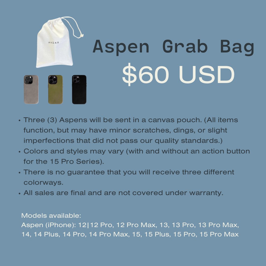 Andar's tweet photo. In case you didn’t hear…

We will be dropping a Tech warehouse sale on our site Tuesday (3/26) @ Noon PST —feat. Mystery Aspen &amp; Helm grab bags📱💻

RT this for a chance to win a bundle on us 🤩
*one winner will be randomly chosen on 3/26 @ 9am PST 
U.S. &amp; CAD only https://t.co/lyyfimjqqn