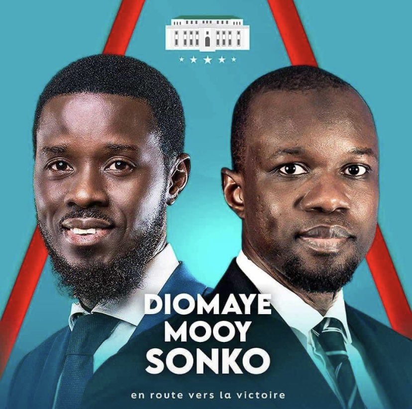 Félicitations au Président Bassirou
Diomaye FAYE élu selon la tendance des résultats provisoires, mais aussi félicitation au peuple sénégalais qui, une fois de plus, a démontré sa grandeur et sa maturité démocratique 🇸🇳 🙏🤞🗳️👏