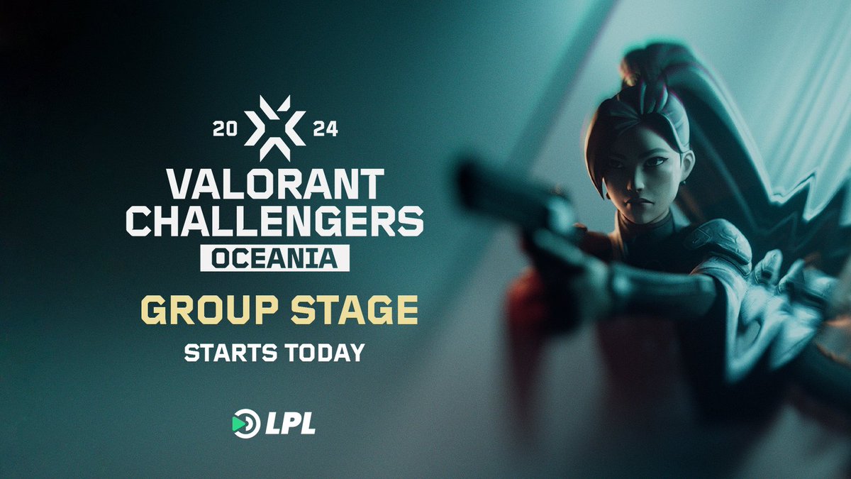 VCT OCE Stage 1 2024 returns TODAY with the top 16 fighting for a place the Playoffs. The Open Qualifiers were action-packed, and we are expecting even more drama in the group stage. Good luck to all the teams!

#ChallengersOceania | #VCT | #LPLValorant