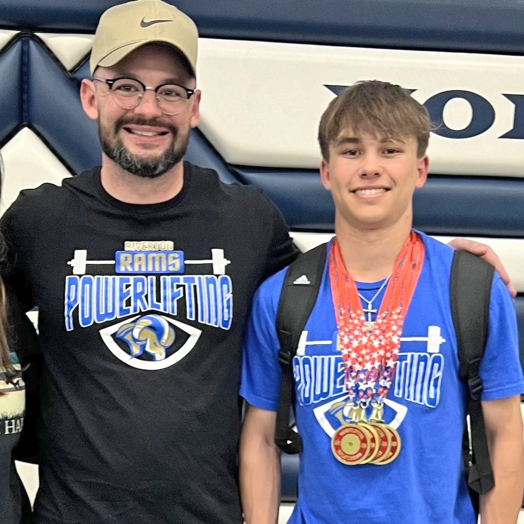 Noah Harper of Riverton back to back 2A state Champion in powerlifting🥇🥇Took 1st in bench🥇, clean🥇, and squat 🥇with a new PR and school record in clean. #SEKelite #SEKsports #SEKsports