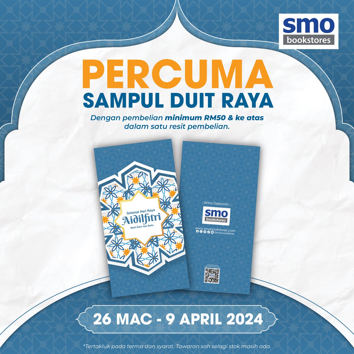 𝗦𝗮𝗺𝗽𝘂𝗹 𝗗𝘂𝗶𝘁 𝗥𝗮𝘆𝗮 𝗦𝗠𝗢 𝗕𝗼𝗼𝗸𝘀𝘁𝗼𝗿𝗲𝘀 secara 𝗣𝗘𝗥𝗖𝗨𝗠𝗔 😍

📍 𝗟𝗼𝗸𝗮𝘀𝗶 𝗦𝗠𝗢 𝗕𝗢𝗢𝗞𝗦𝗧𝗢𝗥𝗘𝗦: smobookstores.com/store-locator
📱 𝗣𝗲𝗺𝗯𝗲𝗹𝗶𝗮𝗻 𝗢𝗻𝗹𝗶𝗻𝗲: beacons.ai/smobookstores