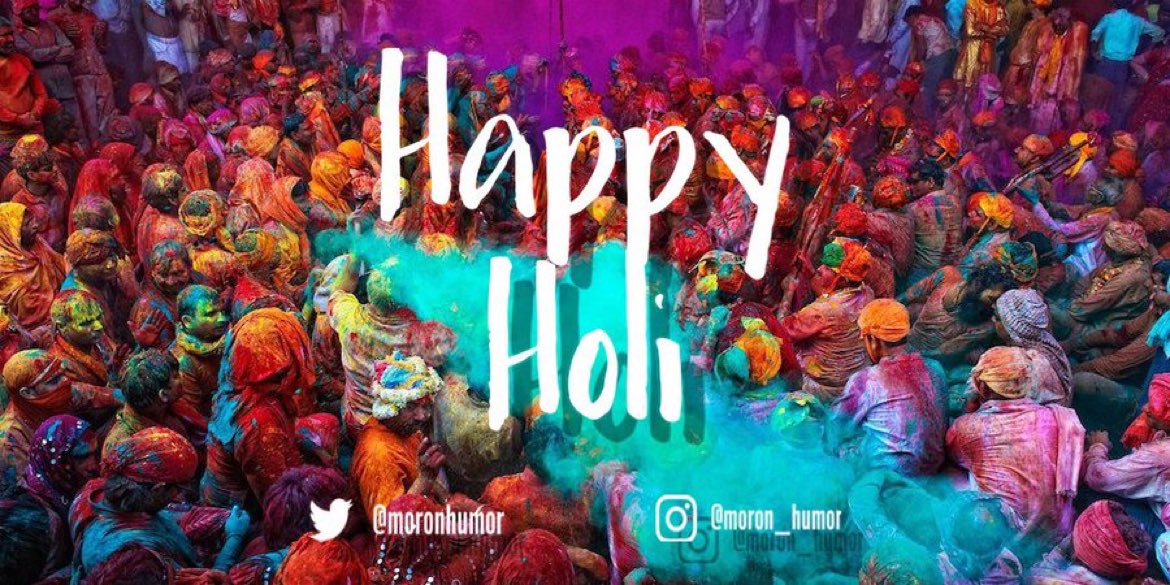 A very Happy Holi to you & yours from me & mine !!

#HappyHoli #HoliHai #Holi #RangBarse