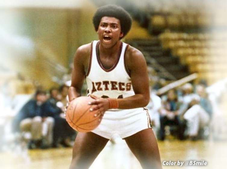 BSmile's tweet photo. San Diego State University basketball star Tony Gwynn in action back in the day! #SDSU #Padres #NCAA #GoAztecs #MarchMadness https://t.co/J1n9WjFXjm