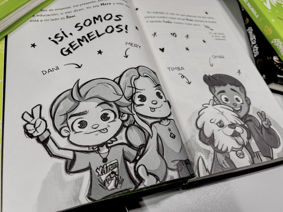 elkmilooo's tweet photo. Hola, cuanto tiempo de no publicar por acá.

El año pasado salió a la venta una nueva serie de libros llamada Stranger Kids, escrito por Isaac Palmiola e ilustrado por mi persona.

Un sueño cumplido que quería compartir por acá ya que aquí empezó todo🌟 https://t.co/vj85QpU0fN