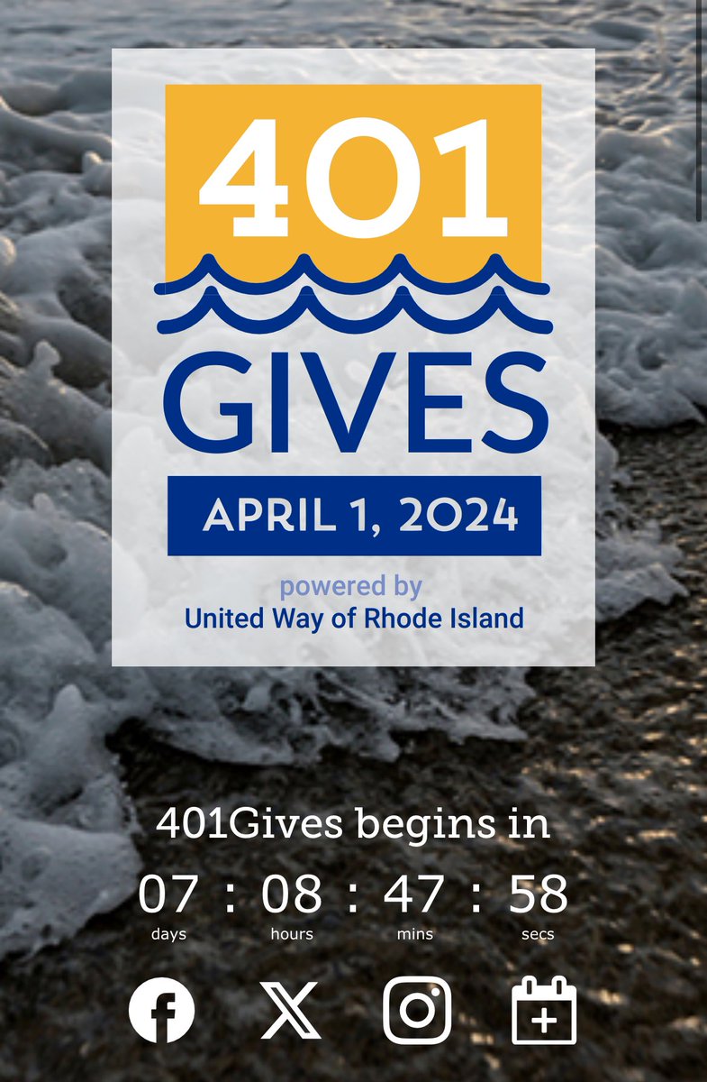 SEVEN MORE SLEEPS!!! #401Gives is almost here!!! #LiveUnitedRI