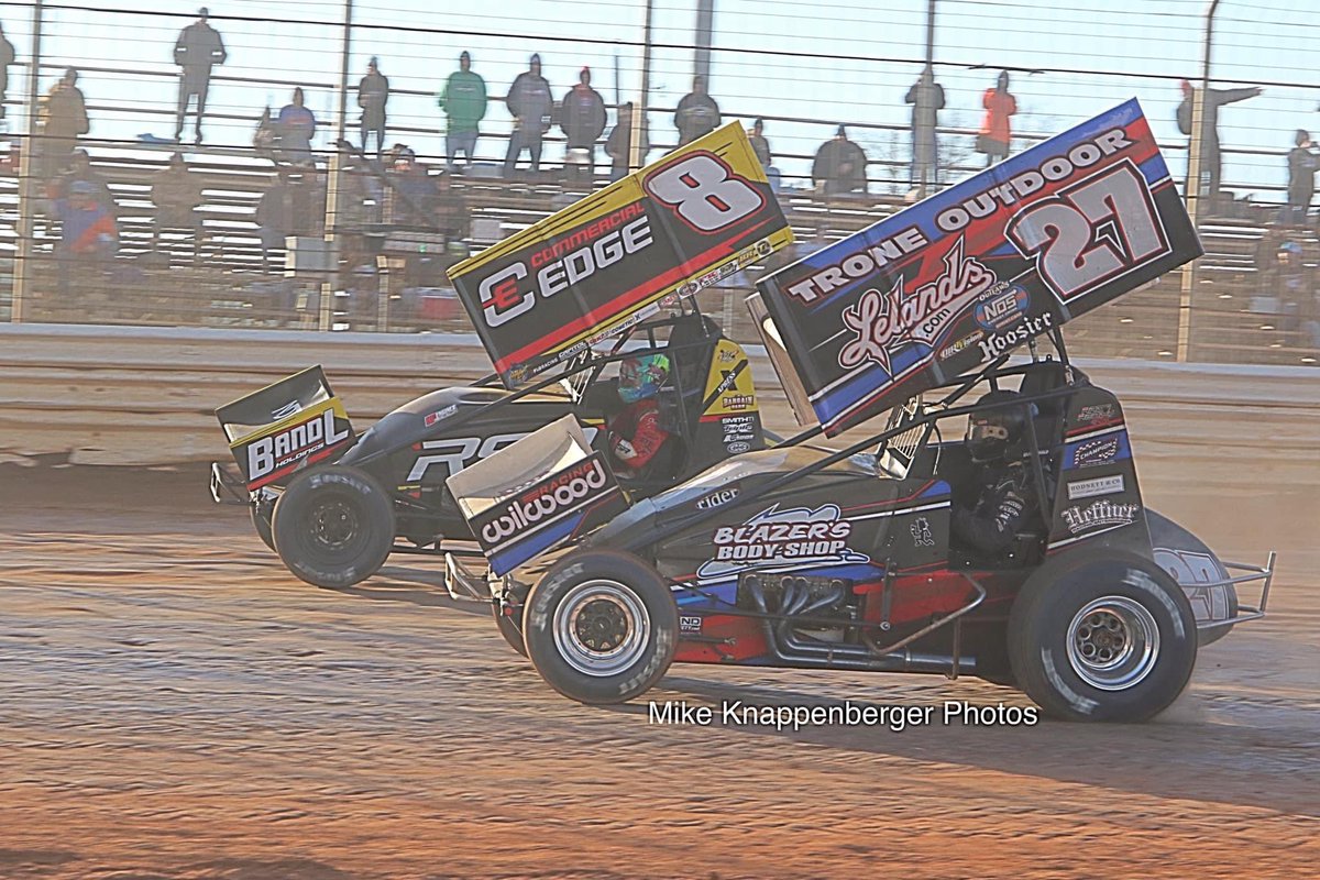 W😮WSER!!! Freeze that frame at @bapsrace!!! Huge congrats to @Cory_Eliason and @19_Wagaman_Jr on a heck of a drag to the Checker! 🏁 📸: Mike Knappenberger 🤩