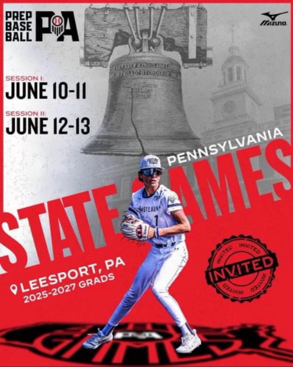 Thank you @PrepBaseballPA for giving me the opportunity to play in the #2024PaSTATEGAMES. I am excited to compete with some of the best in PA. @PA_Shockers @QtownHSBaseball @CoachGalluccio @CoachWagner358 @CoachCoyBNCSA @DanCevette