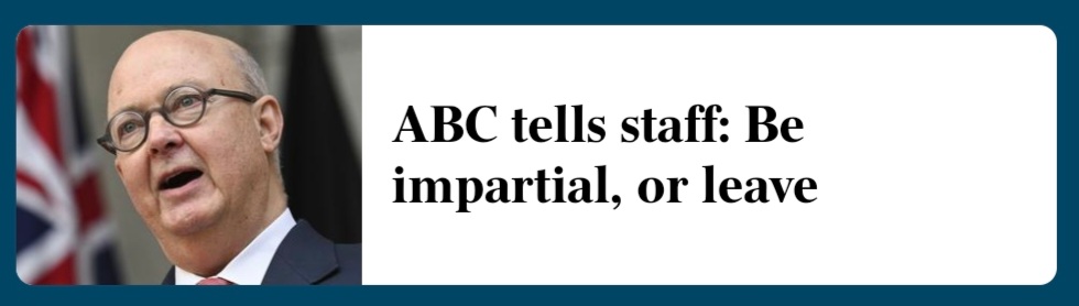 When the new ABC Chair tells staff they must be 'impartial', does he mean informed, factual, fair & balanced? Or 'there's good people on both sides' impartial?! If a nation is committing genocide, I'd like the ABC to accurately report it as genocide. 🤔 #ourABC #JournalismMatters