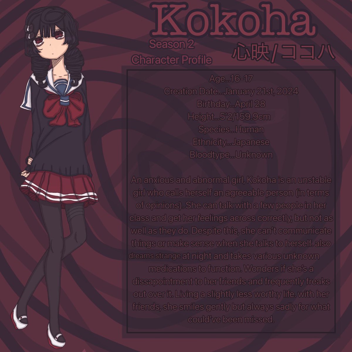 RAINDROPPI_042's tweet photo. I’m not in a good mood, but my drawing, I completed drawing Kokoha here. I couldn’t type normally..
TW/CW for Themes of Depression, Self-Loathing, Anxiety, and Pills (???)
#Kokoha #TheMelancholicDelusionofaWannadieGirl #KisaragiRaindropOCs #KisaragiRaindropArt #KisaragiRaindrop https://t.co/uTLQYF0Mzr