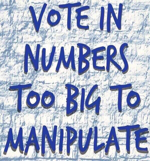 #NoDemUnder1k Don’t panic, Organize & bring a registered Dem to the polls in November!