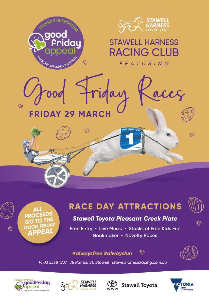 Nominations for Stawell Good Friday extended to 7.30am Tuesday March 26.

#trots