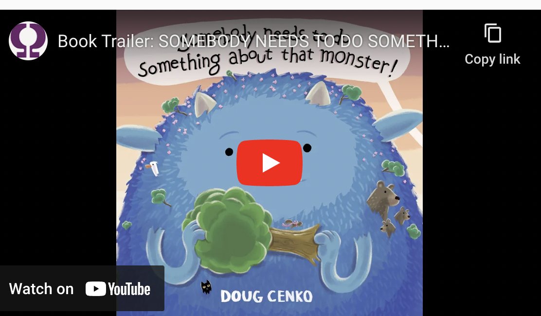 New Book Trailer Alert: Somebody Needs to Do Something About That Monster! by <a href="/dougcenko/">Doug Cenko</a> mrschureads.blogspot.com/2024/03/somebo…